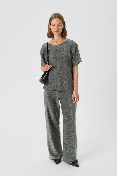 Part Two Vibekke Trousers, Black Shimmer