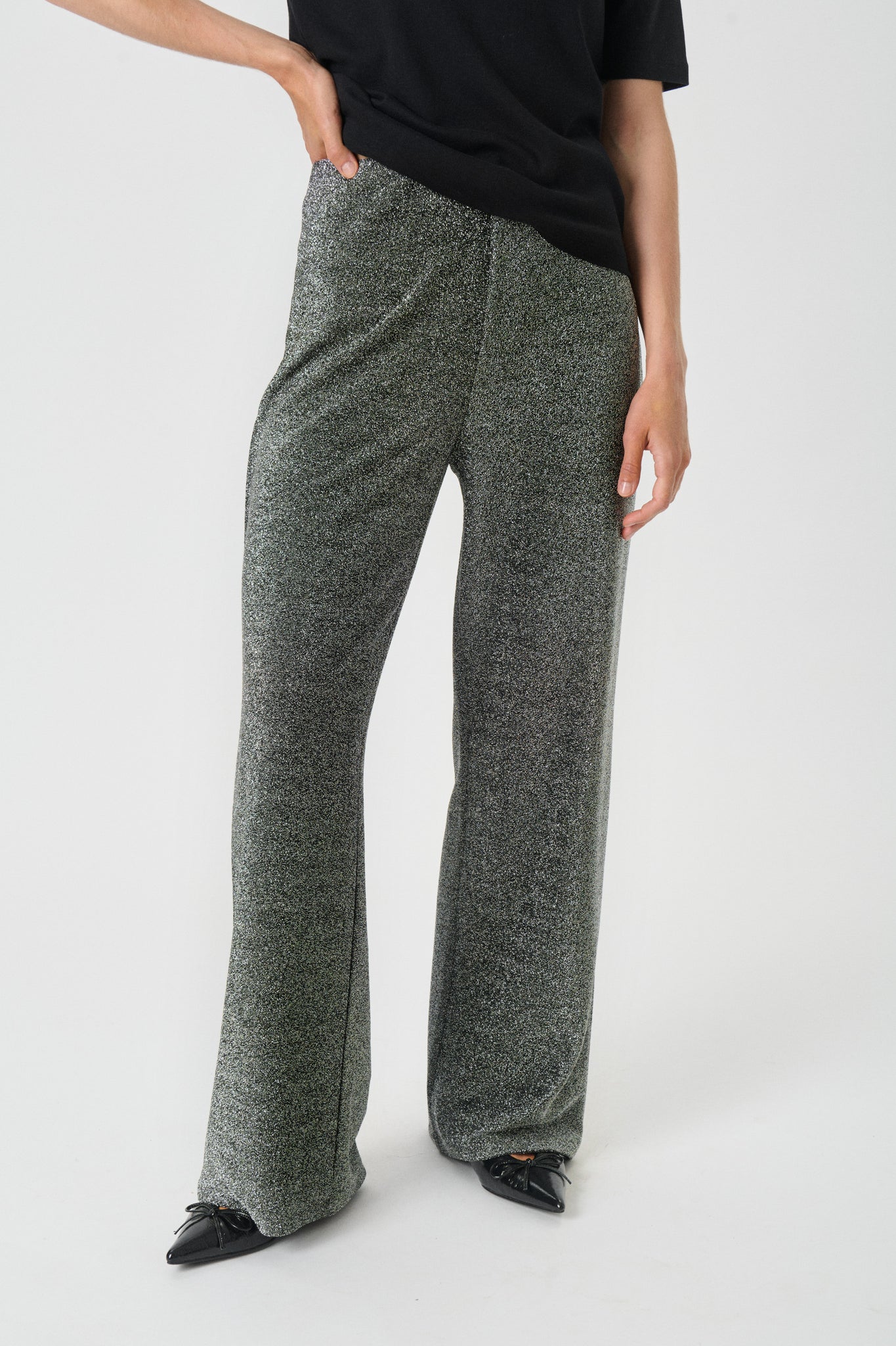 Part Two Vibekke Trousers, Black Shimmer