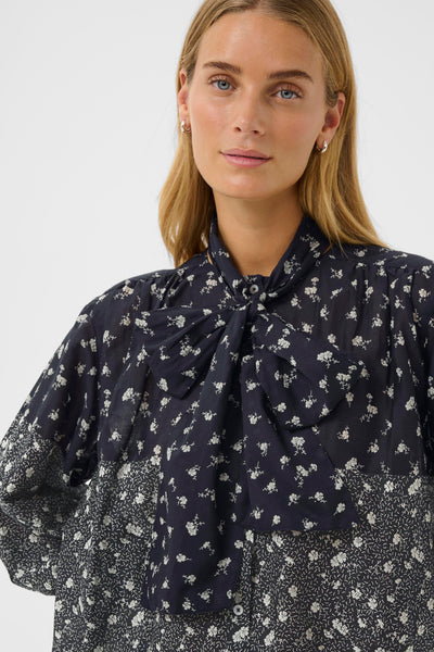 Part Two Yanina Blouse, Dark Navy Fragile Print