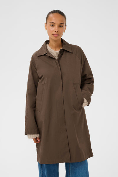 Part Two Ettie Coat, Chocolate Brown