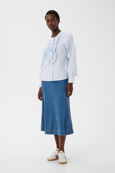 Part Two Zainas Blouse, Heather Blue