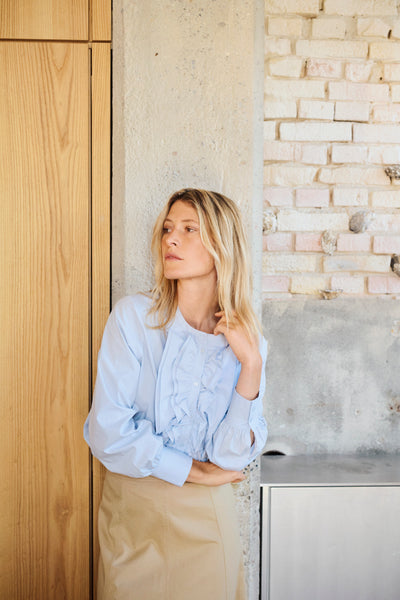 Part Two Zainas Blouse, Heather Blue