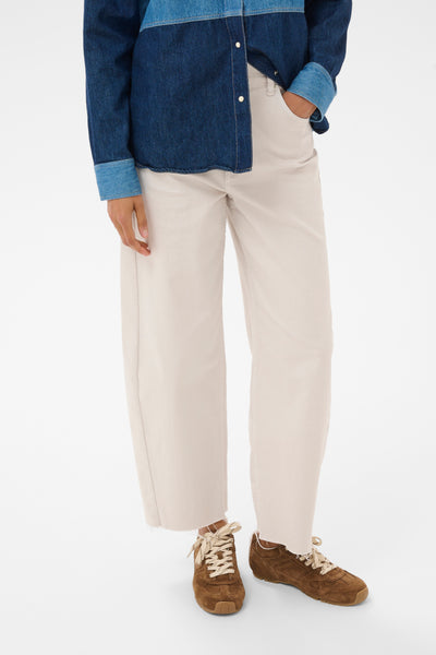 Part Two Adelena Jeans, Wind Chime Cream - Flax In Bloom