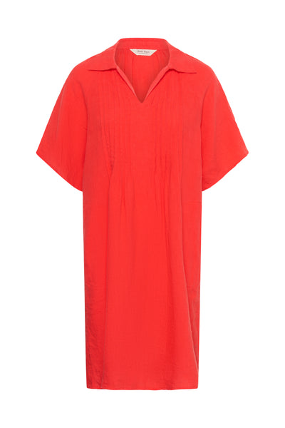 Part Two Ayla Linen Dress, Poppy Red