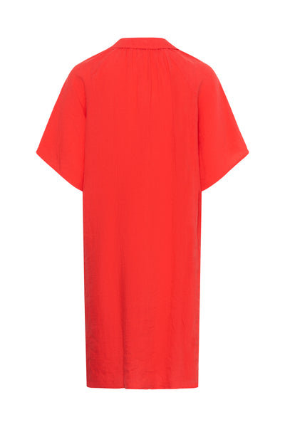 Part Two Ayla Linen Dress, Poppy Red