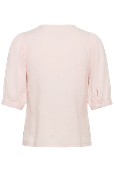 Part Two Azra Linen Blouse, Mauve Chalk