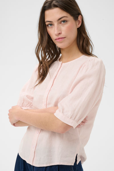Part Two Azra Linen Blouse, Bright White