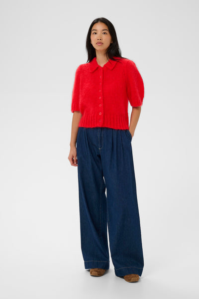 Part Two Vernoni Cardigan, Poppy Red