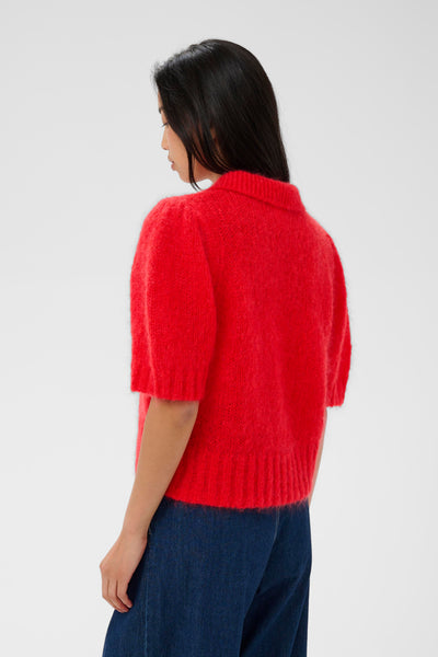 Part Two Vernoni Cardigan, Poppy Red