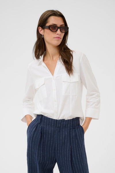 Part Two Anise Cotton Shirt, Bright White