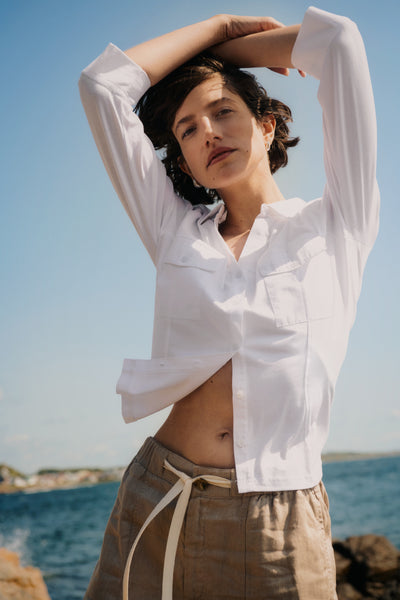 Part Two Anise Cotton Shirt, Mauve Chalk