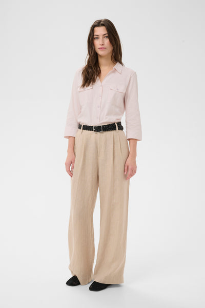 Part Two Anise Cotton Shirt, Mauve Chalk