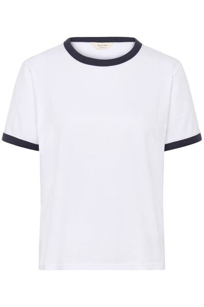 Part Two Angelita T-Shirt, White/After Midnight