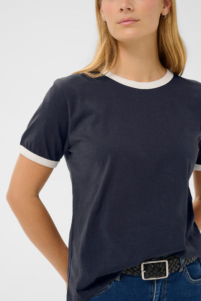 Part Two Angelita T-Shirt, Navy/Whisper White