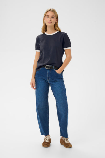 Part Two Angelita T-Shirt, Navy/Whisper White