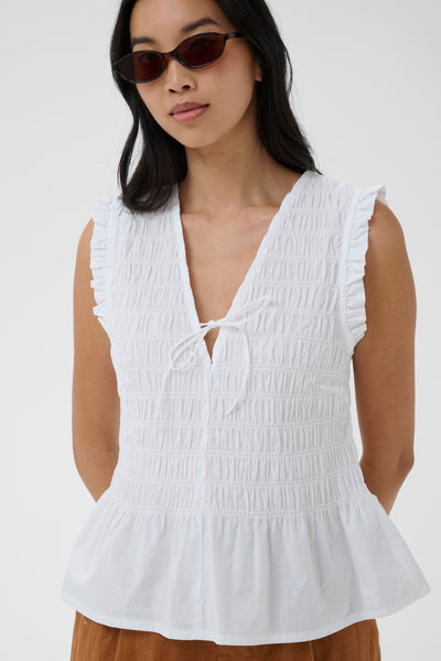 PART TWO Borgny Organic Cotton Top, Bright White
