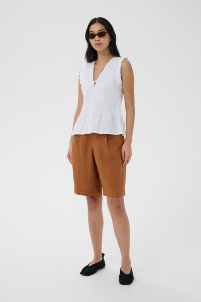 PART TWO Borgny Organic Cotton Top, Bright White