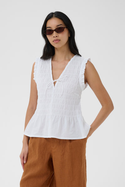 PART TWO Borgny Organic Cotton Top, Bright White