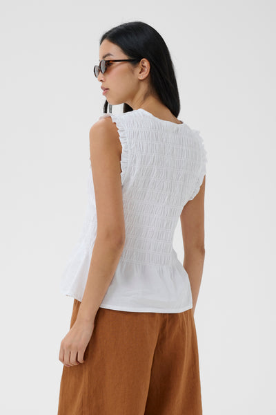 PART TWO Borgny Organic Cotton Top, Bright White