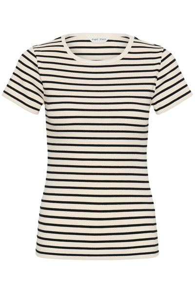 Part Two Rochelle T-Shirt, Black Stripe
