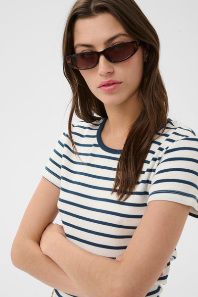 Part Two Rochelle T-Shirt, Blue Stripe