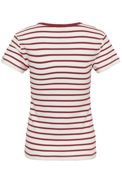 Part Two Rochelle T-Shirt, Burnt Russet Stripe