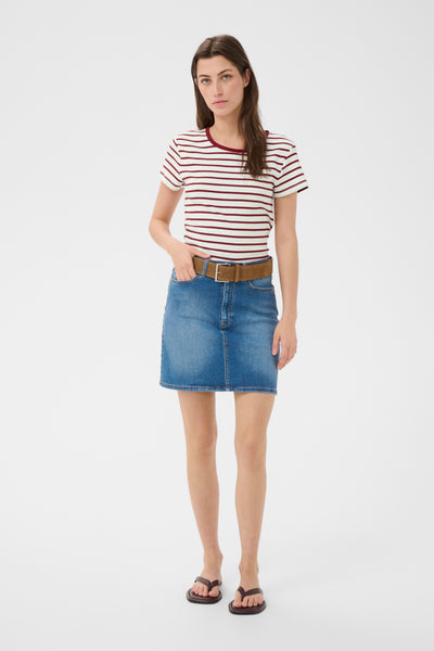 Part Two Rochelle T-Shirt, Burnt Russet Stripe