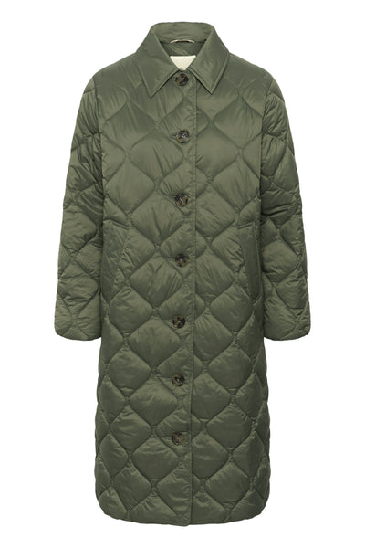 PART TWO Carine Coat, Beetle Green