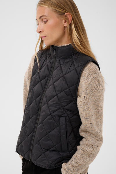 PART TWO Carlota Sleeveless Jacket, Black