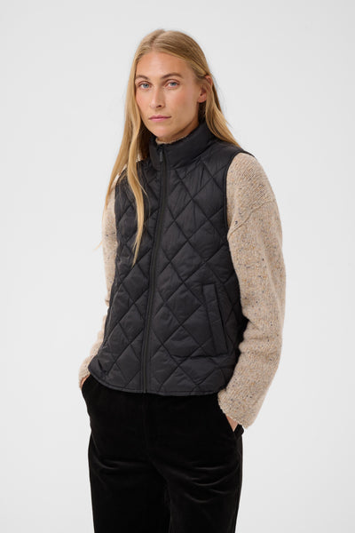 PART TWO Carlota Sleeveless Jacket, Black