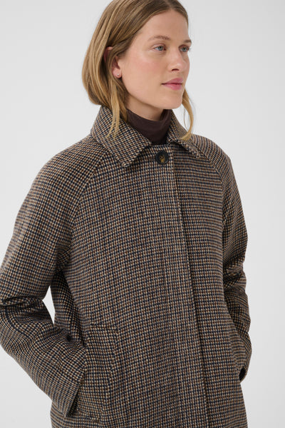 PART TWO Catherin Wool Coat, Small Check