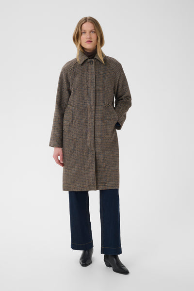 PART TWO Catherin Wool Coat, Small Check