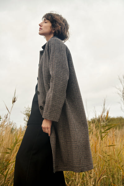 PART TWO Catherin Wool Coat, Small Check