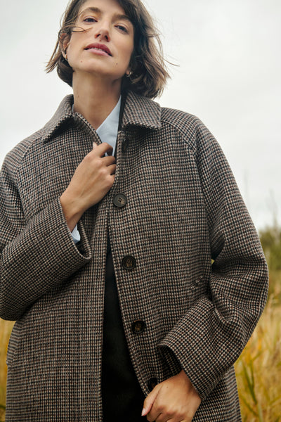 PART TWO Catherin Wool Coat, Small Check
