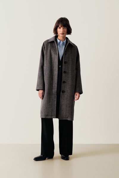PART TWO Catherin Wool Coat, Small Check