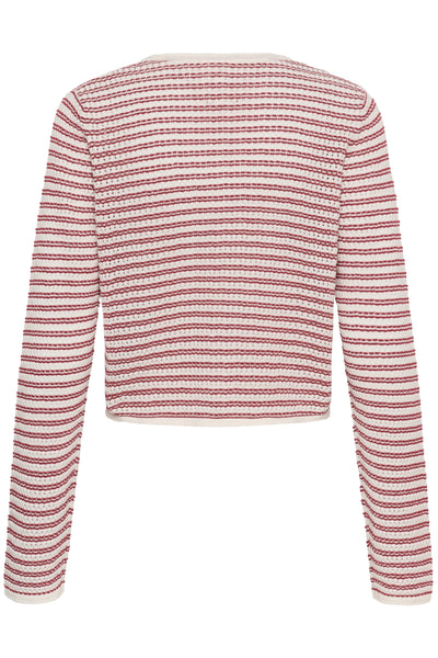 Part Two Rosefina Cardigan, Burnt Russet Stripe