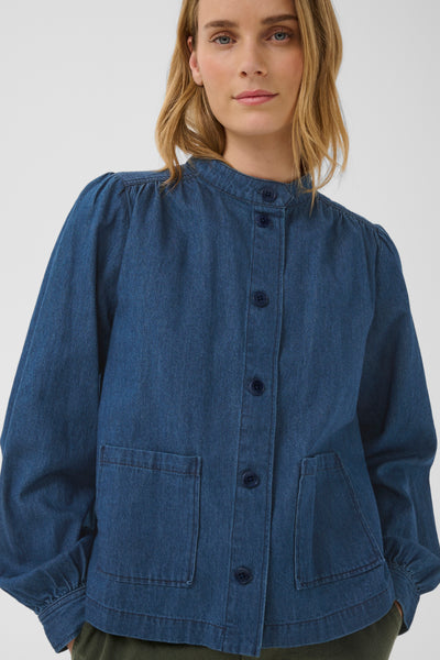 Part Two Danah Denim Jacket, Medium Dark Blue