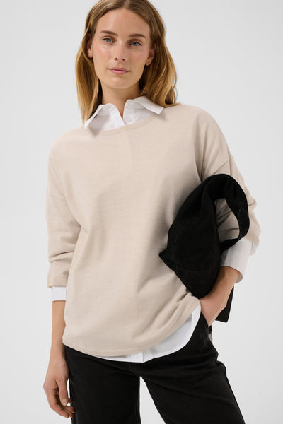 Part Two Danu Wool Knit, Natural Melange