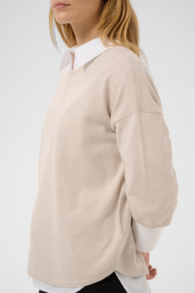 Part Two Danu Wool Knit, Natural Melange