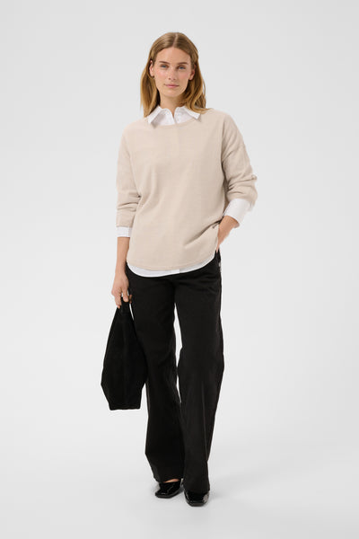 Part Two Danu Wool Knit, Natural Melange