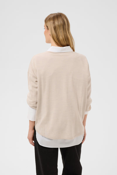 Part Two Danu Wool Knit, Natural Melange