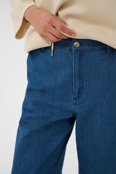 Part Two Safin Denim Trousers, Medium Dark Blue