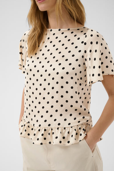 Part Two Dusines Blouse, Black Dot