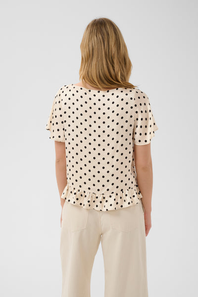 Part Two Dusines Blouse, Black Dot