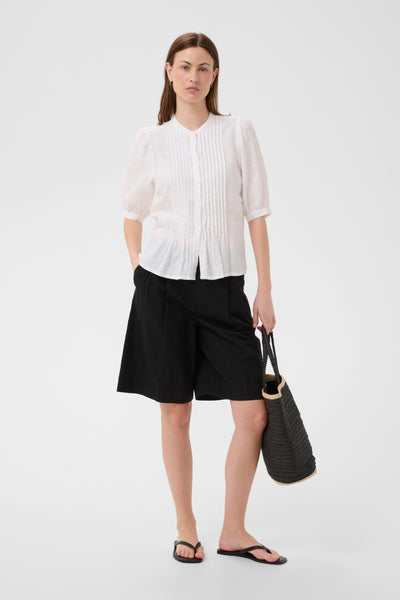 Part Two Alesia Linen Blouse, Bright White