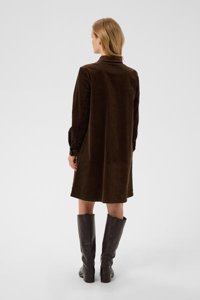 Part Two Corintha Corduroy Dress, Mole Brown