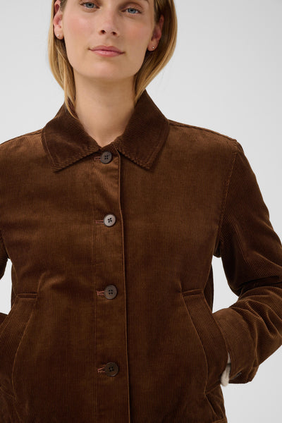 Part Two Constanze Corduroy Jacket, Downtown Brown