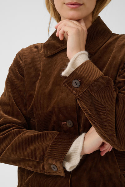 Part Two Constanze Corduroy Jacket, Downtown Brown