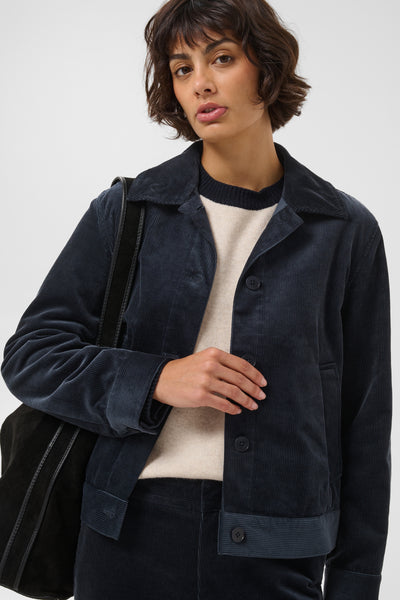 PART TWO Constanze Corduroy Jacket, Dark Navy