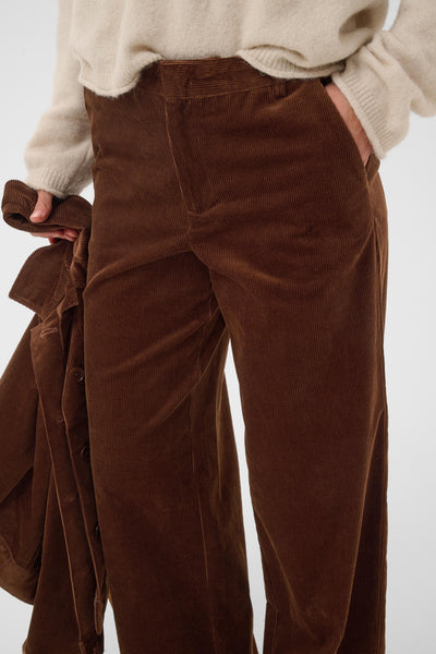 Part Two Columba Corduroy Pants, Downtown Brown